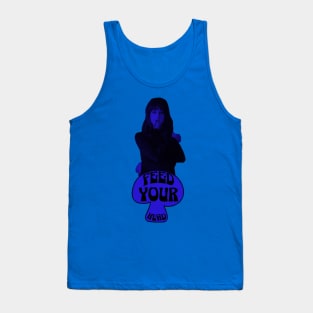 Feed Your Head (In Trippy Black and Blue) Tank Top